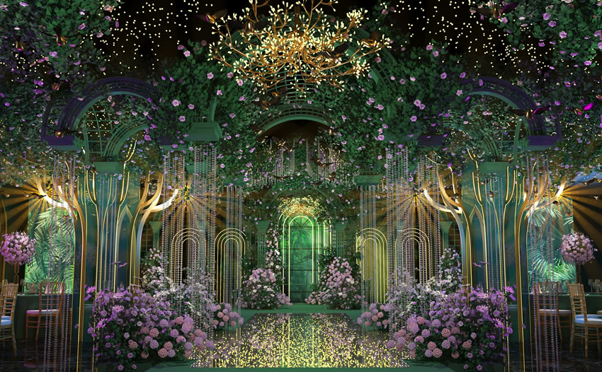 宁洱奇妙森林婚礼堂效果展示