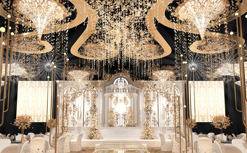 宁洱花木兰喜事汇金色大厅效果展示